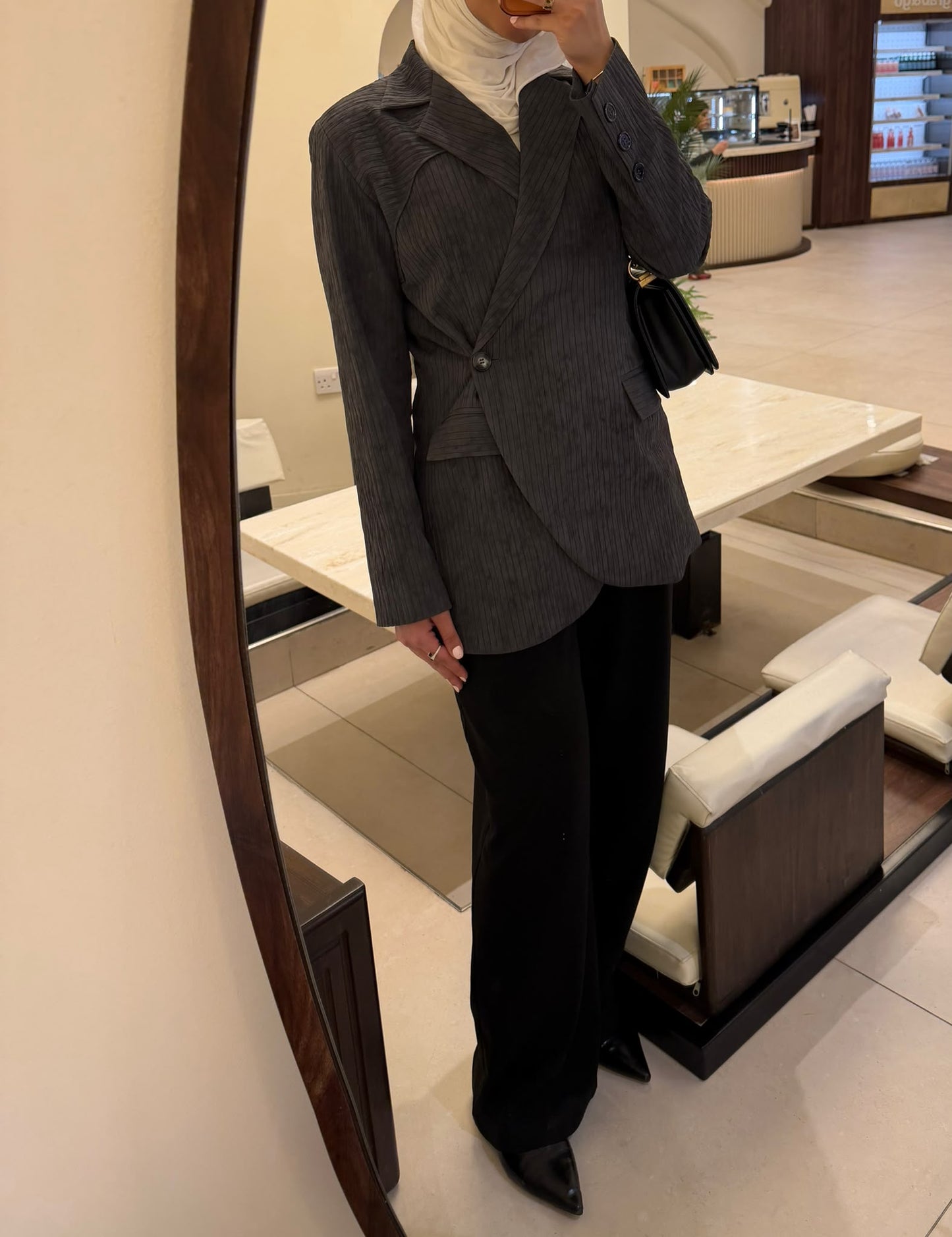Gray blazer