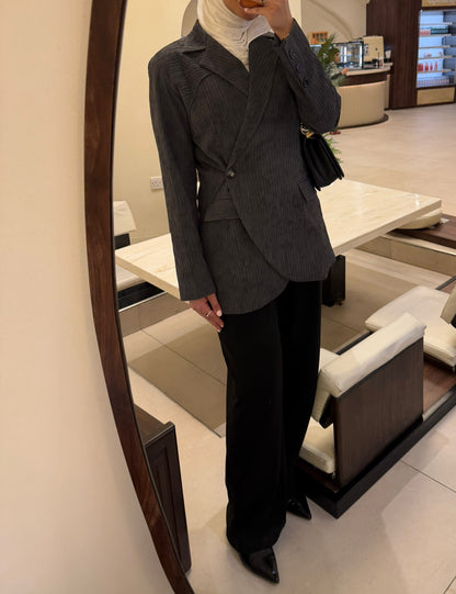 Gray blazer