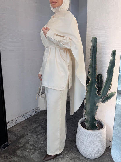 Offwhite silk set