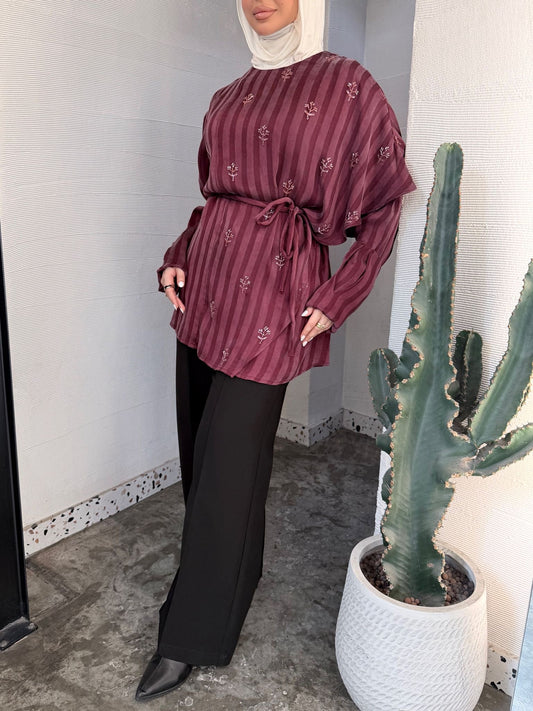 Maroon blouse