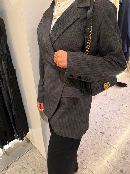 Gray blazer