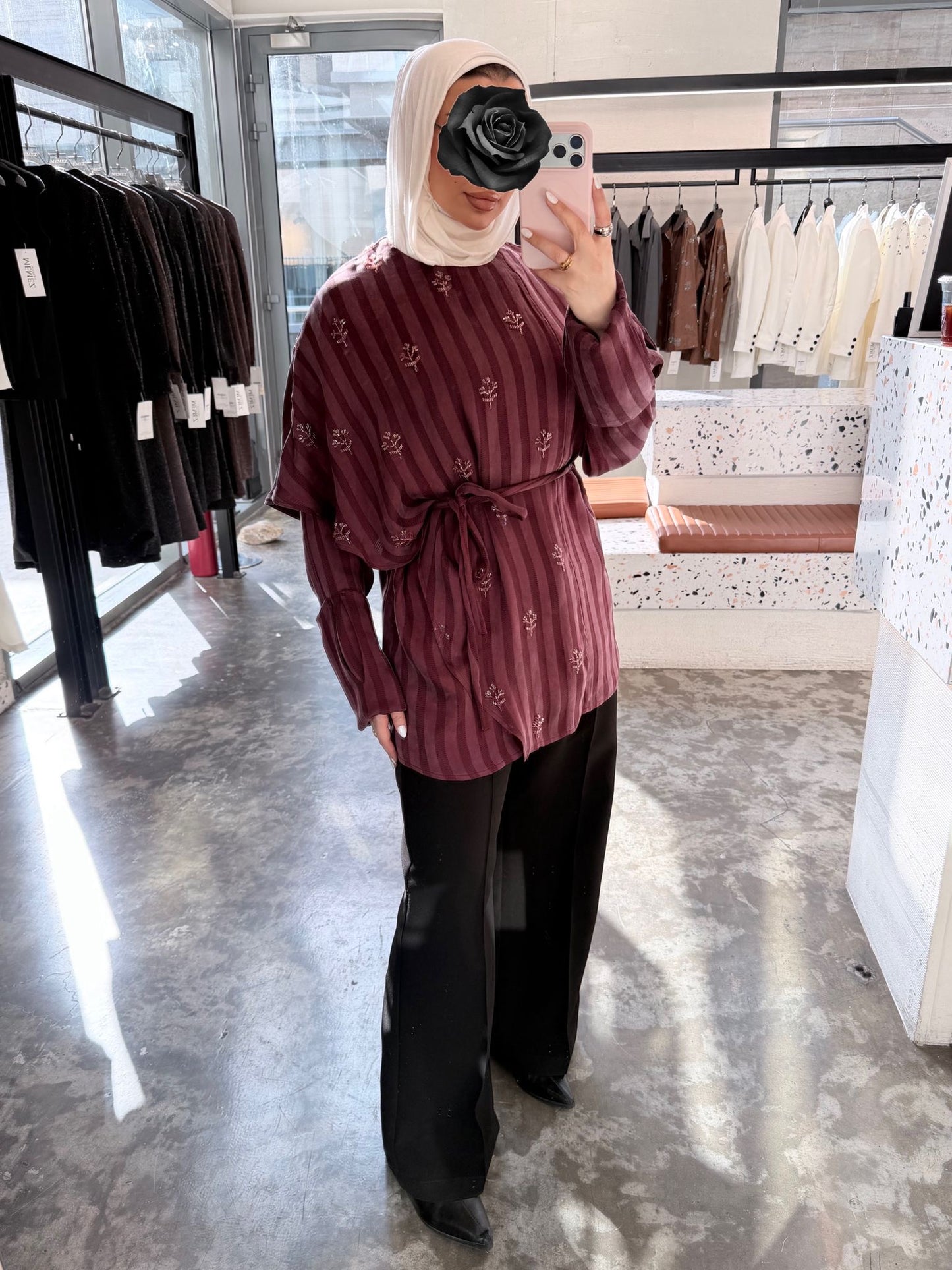 Maroon blouse